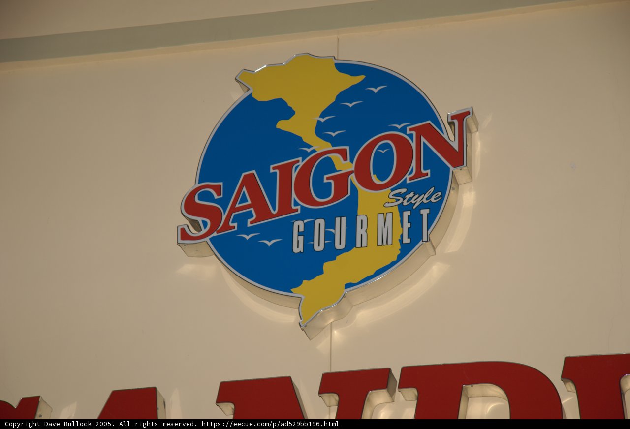 Saigon Gourmet Sign