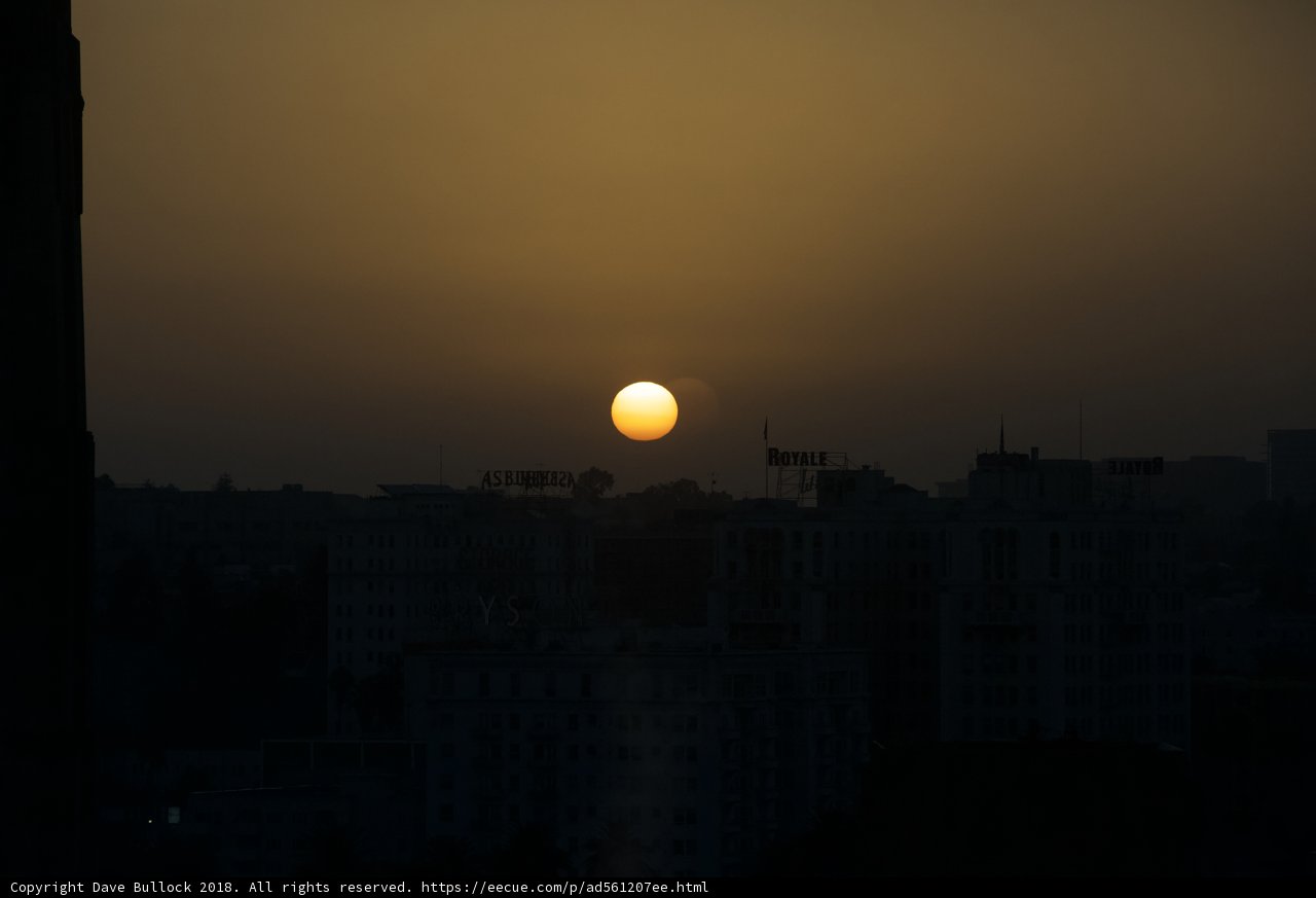 Setting Sun Behind Egyptian Metropolis