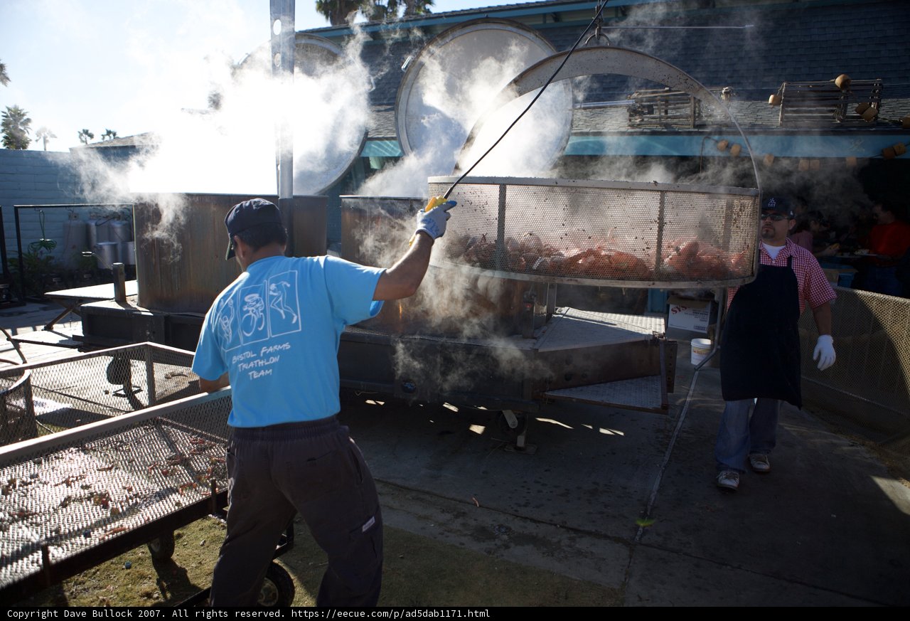 Grilling up a storm at the 2007 Lobster Festival