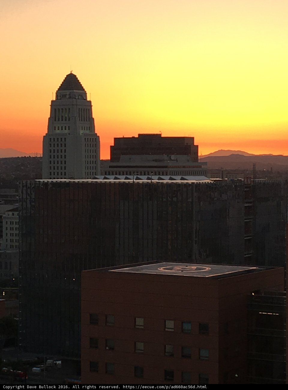 Los Angeles Skyline at Sunset