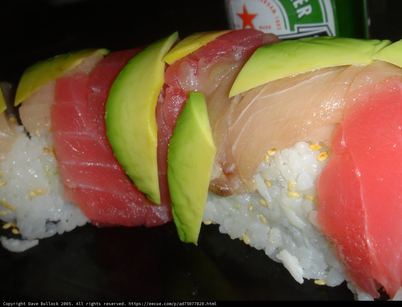 Avocado Tuna Sushi Roll