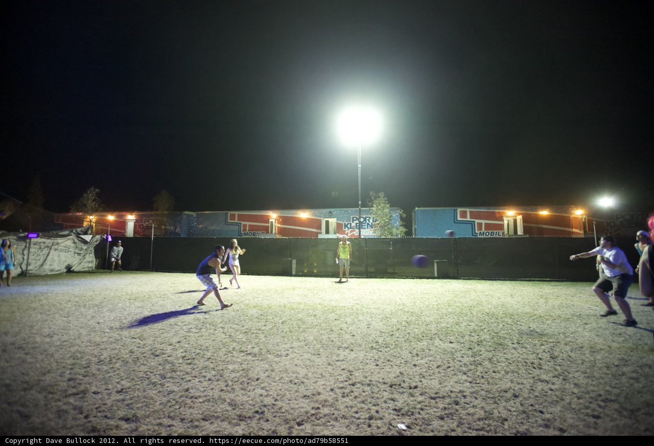 Nighttime Soccer Match