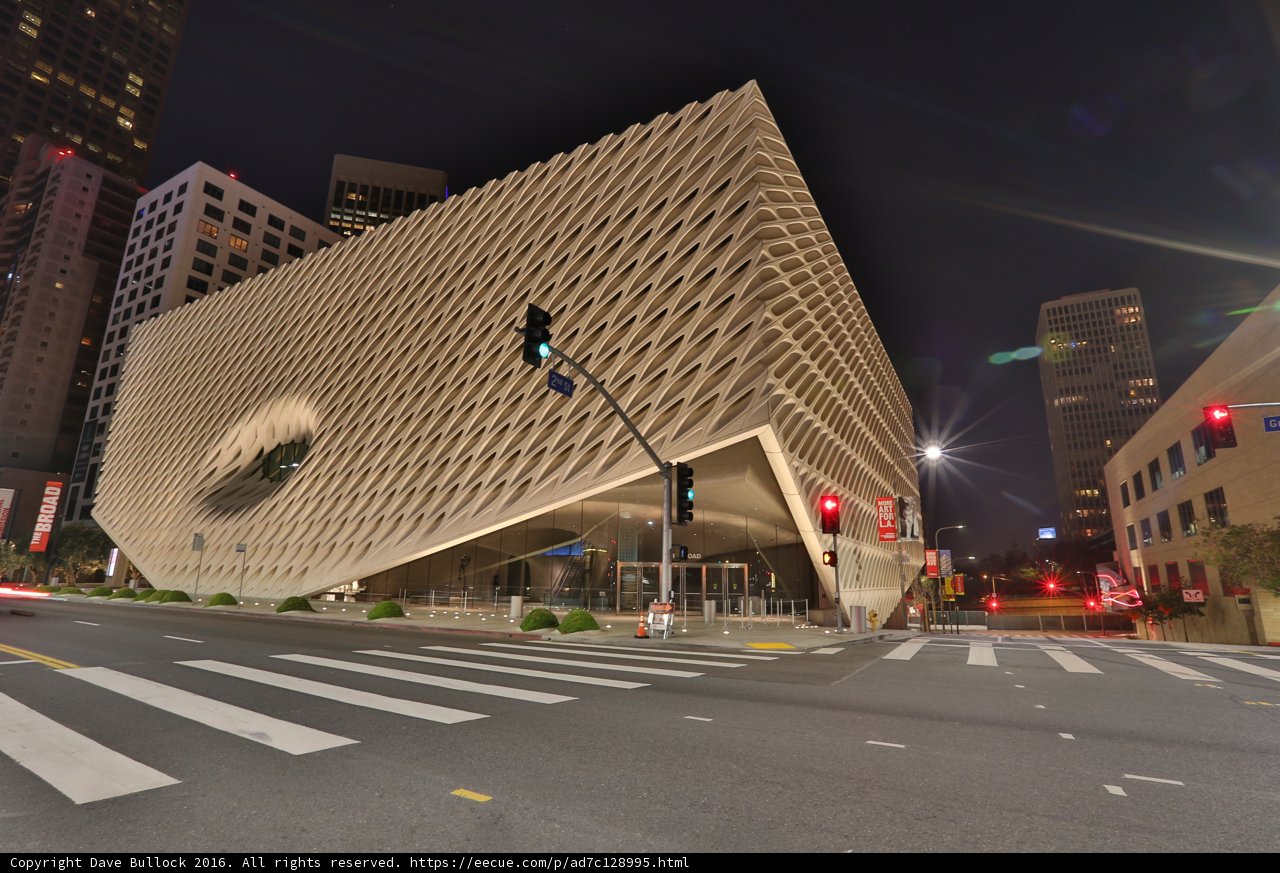 Night View of The Broad Museum of Art