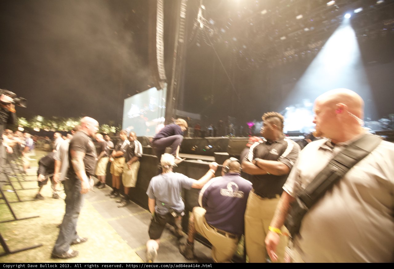 Nighttime Crowd at Coachella Concert