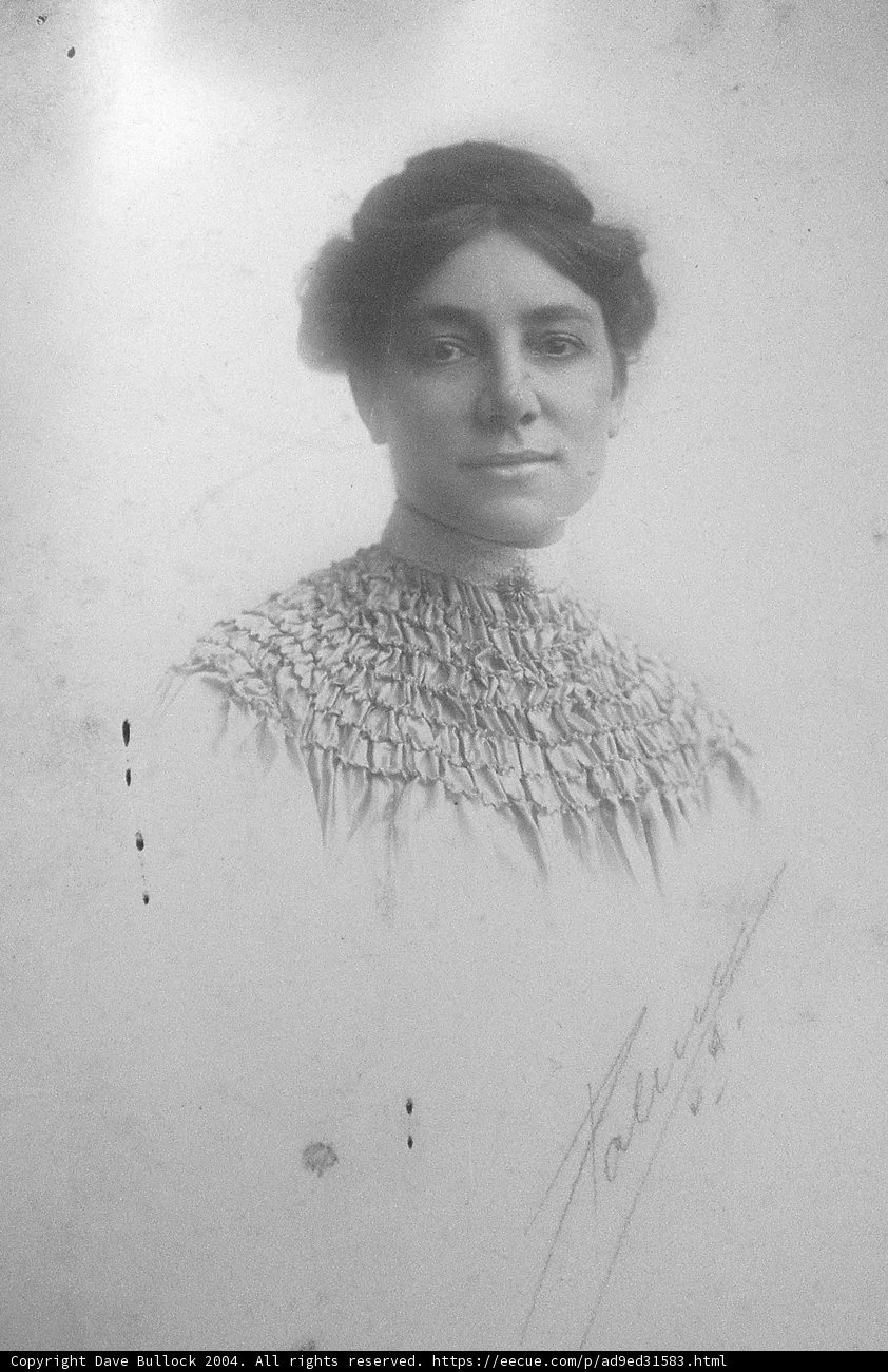 Vintage Portrait of a Woman in a Dress