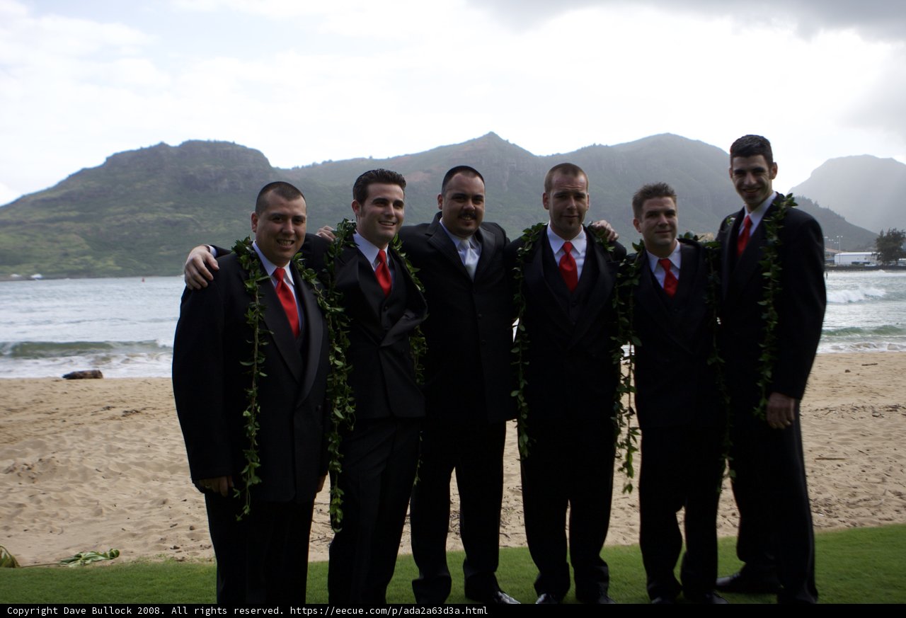 Formal Gathering by the Beach