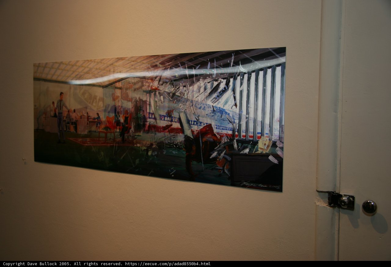 Artistic Mural in an Art Gallery