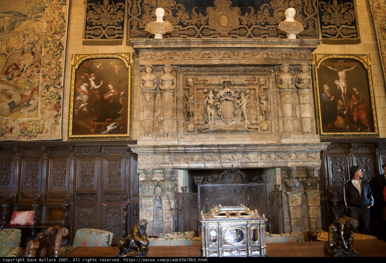 The Grand Fireplace of Hearst Castle