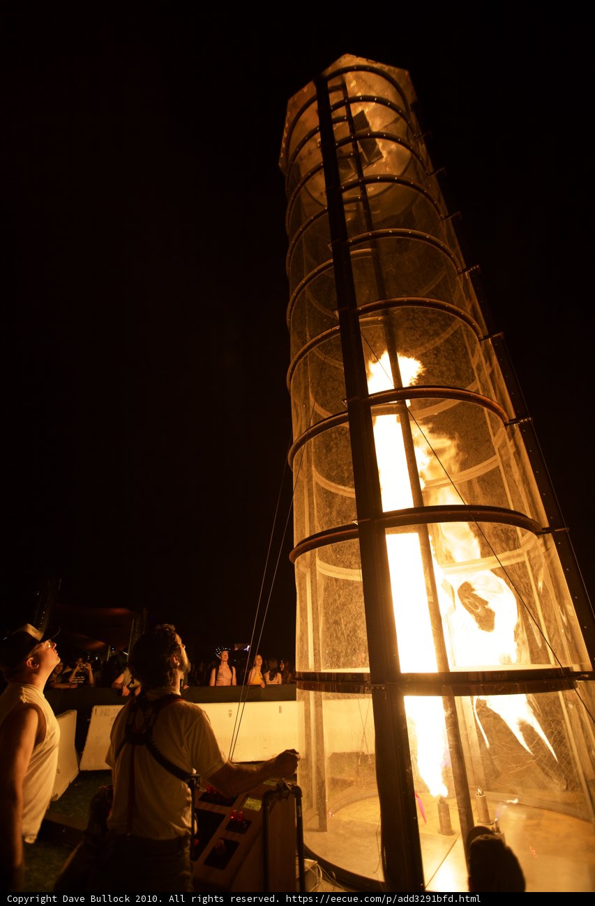 Towering Flames at Cochella