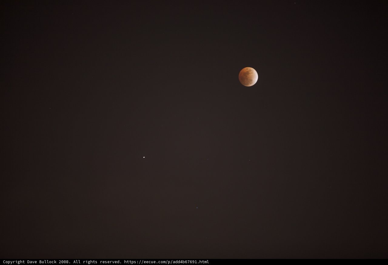 Double Moon in the Night Sky