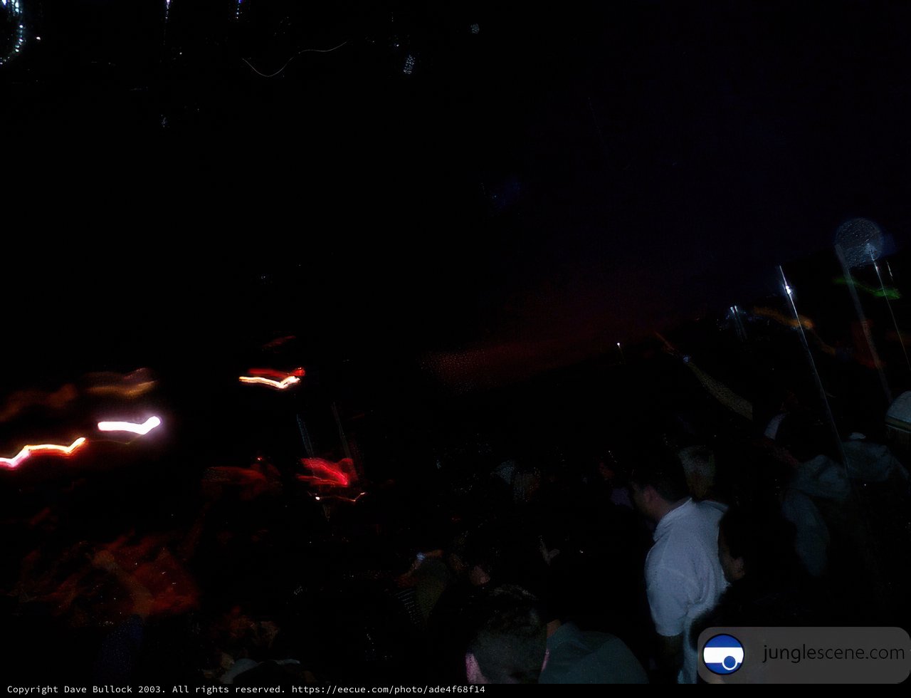 Clubgoers Dazzled by Disco Lights