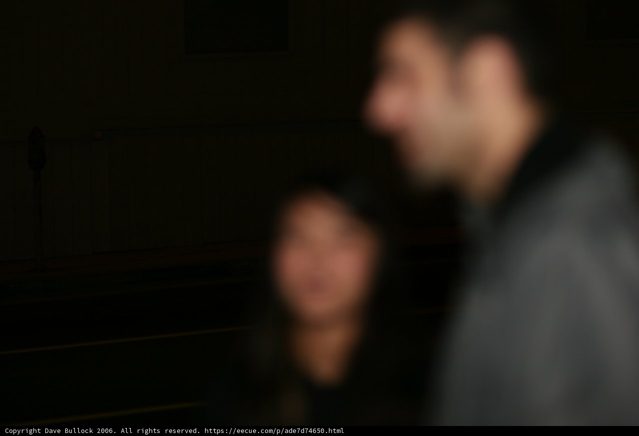 Blurred Night Portrait of Two People