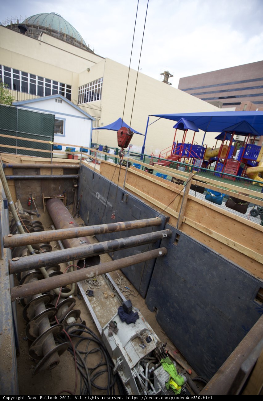 Installing a Large Pipe in a Building