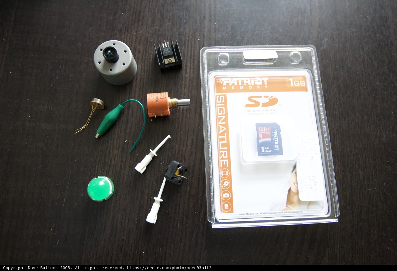 Disassembled Camera Components