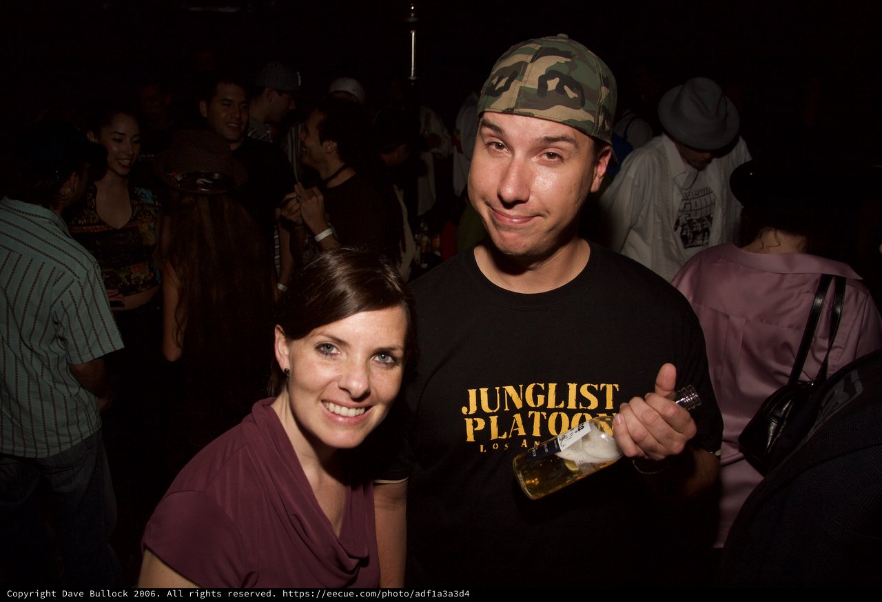 Friends Pose at Late Night Club Event 2006
