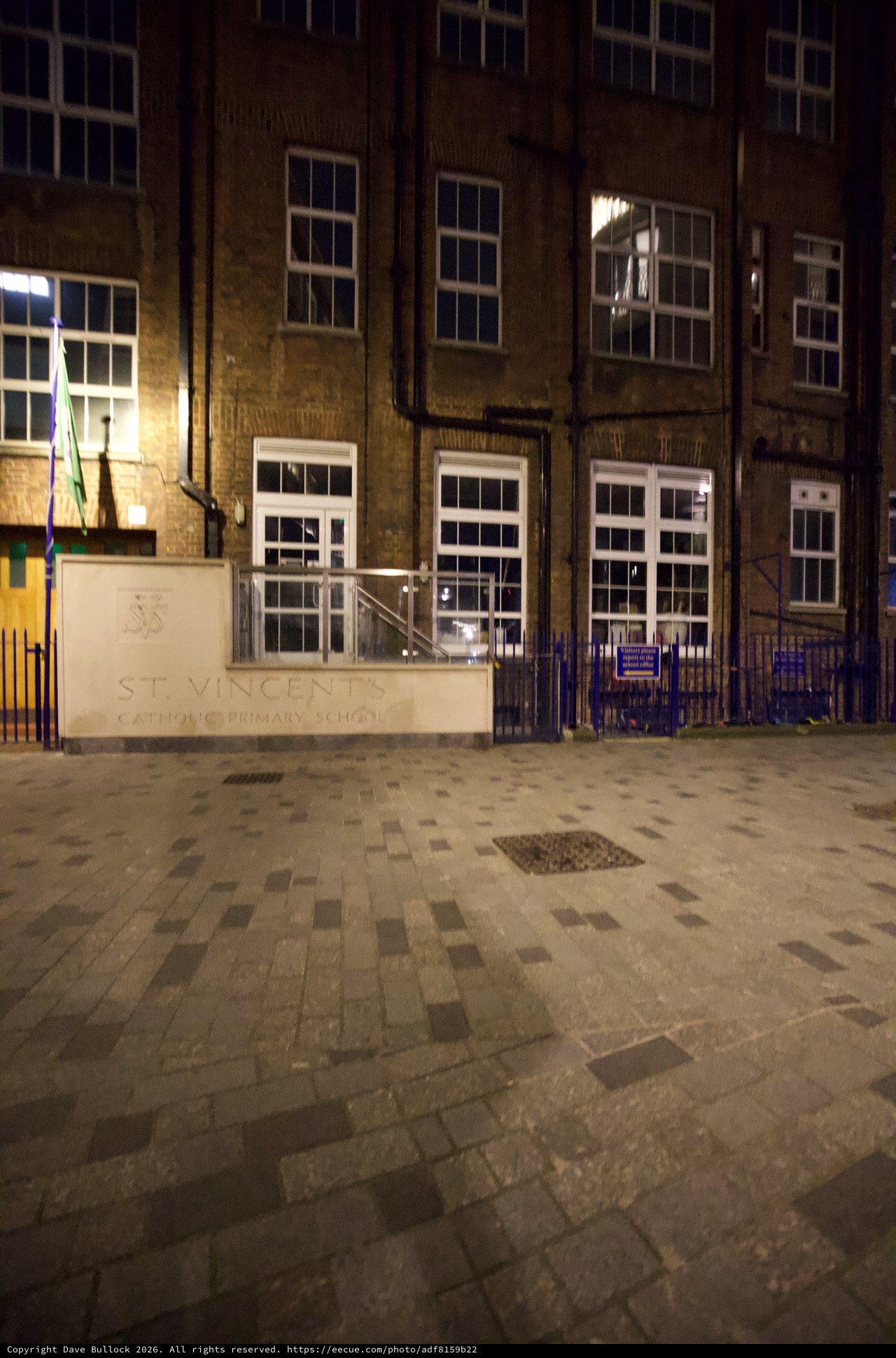 St Vincent's Catholic Primary School at Night
