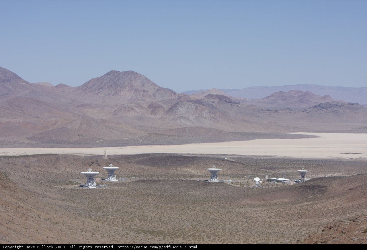 The Alma Radio Telescope on a Vast Plateau