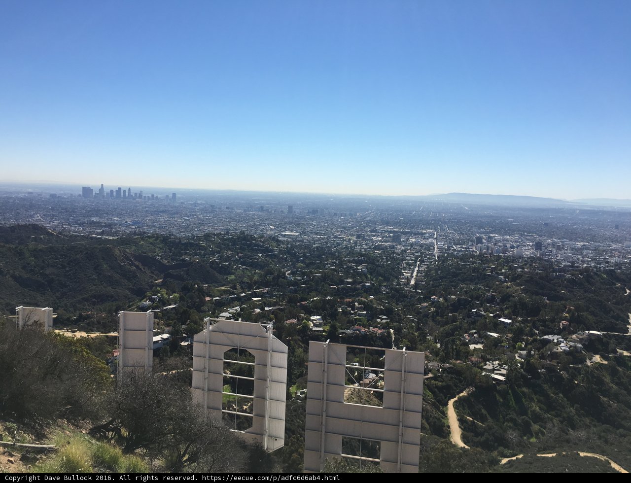Hollywood Above the Cityscape