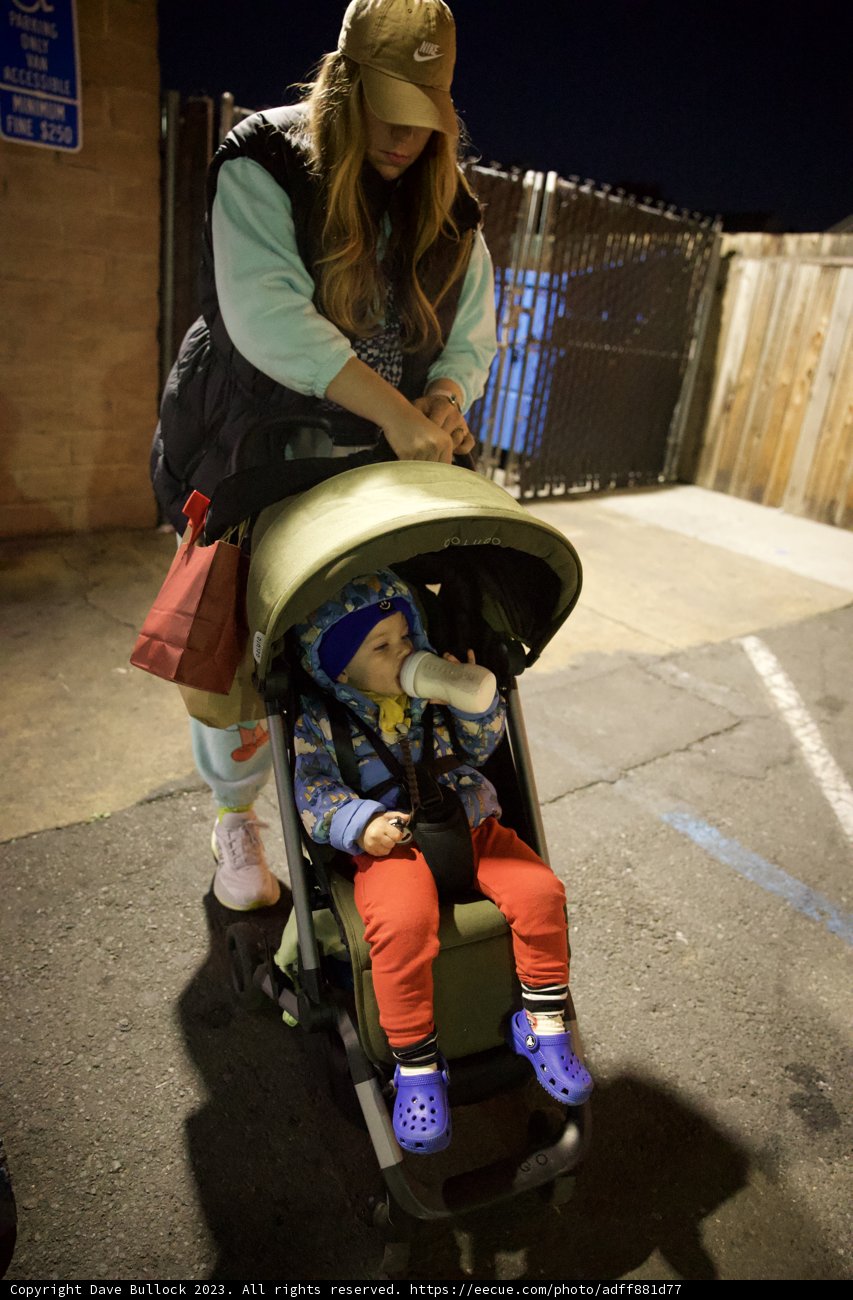 Urban Stroll: A Mother's Moment in Downtown Sonoma
