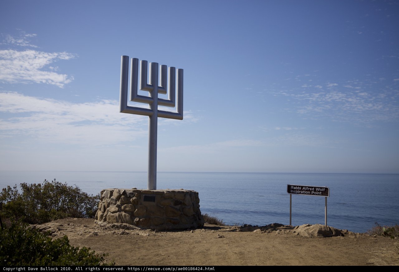 Majestic Menorah overlooking the Ocean