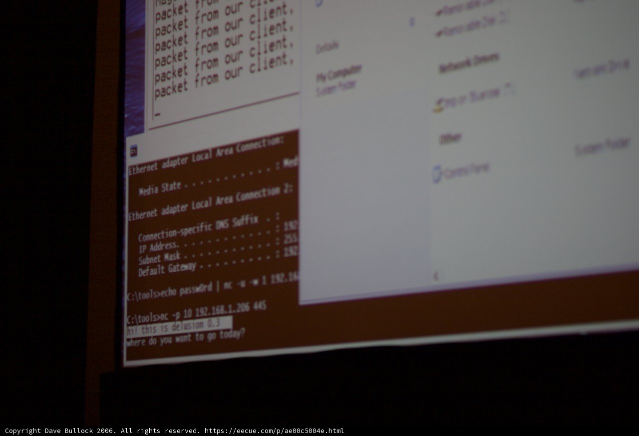 Message on Computer Screen
