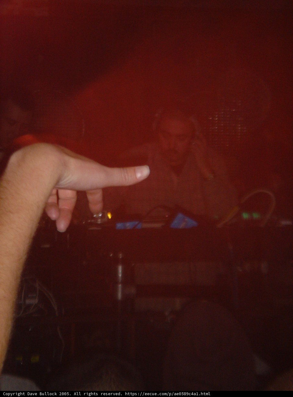 One finger up