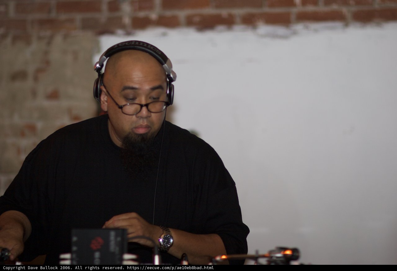 DJ Rhettmatic on the Turntable
