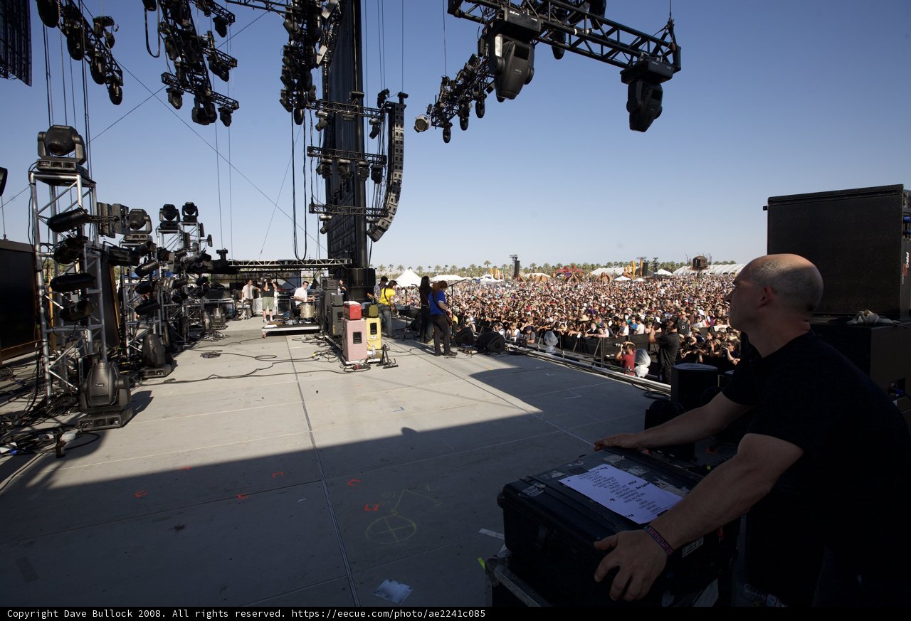 Man Performing Live at 2008 Coachella Music Festival