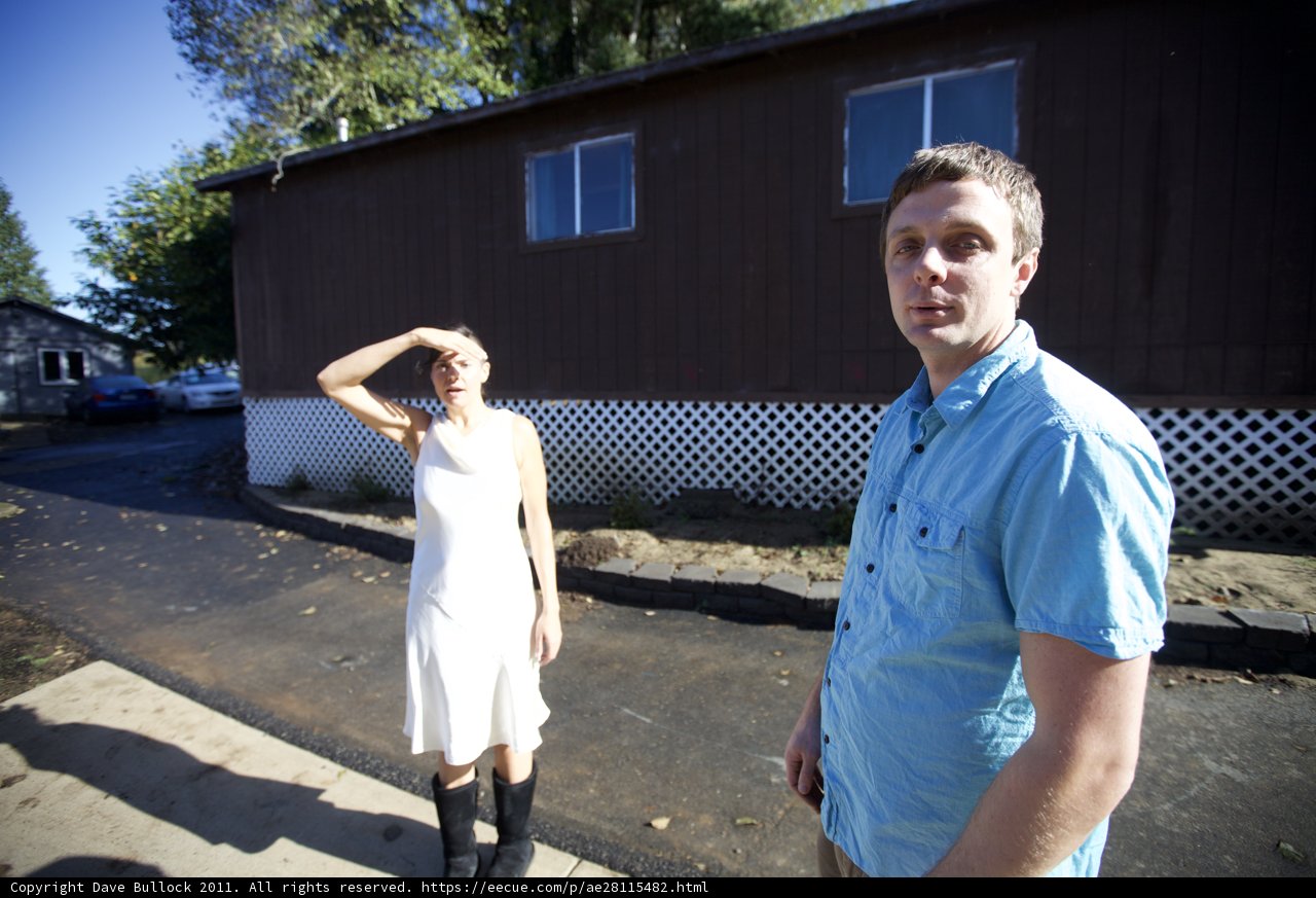 The Wickstroms in Front of their New Home