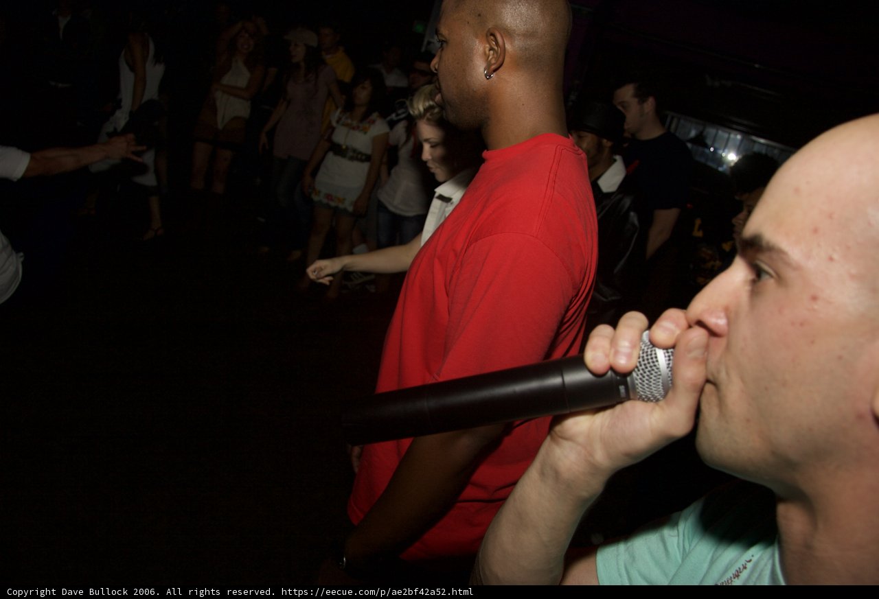 Steve J performing at an urban nightclub