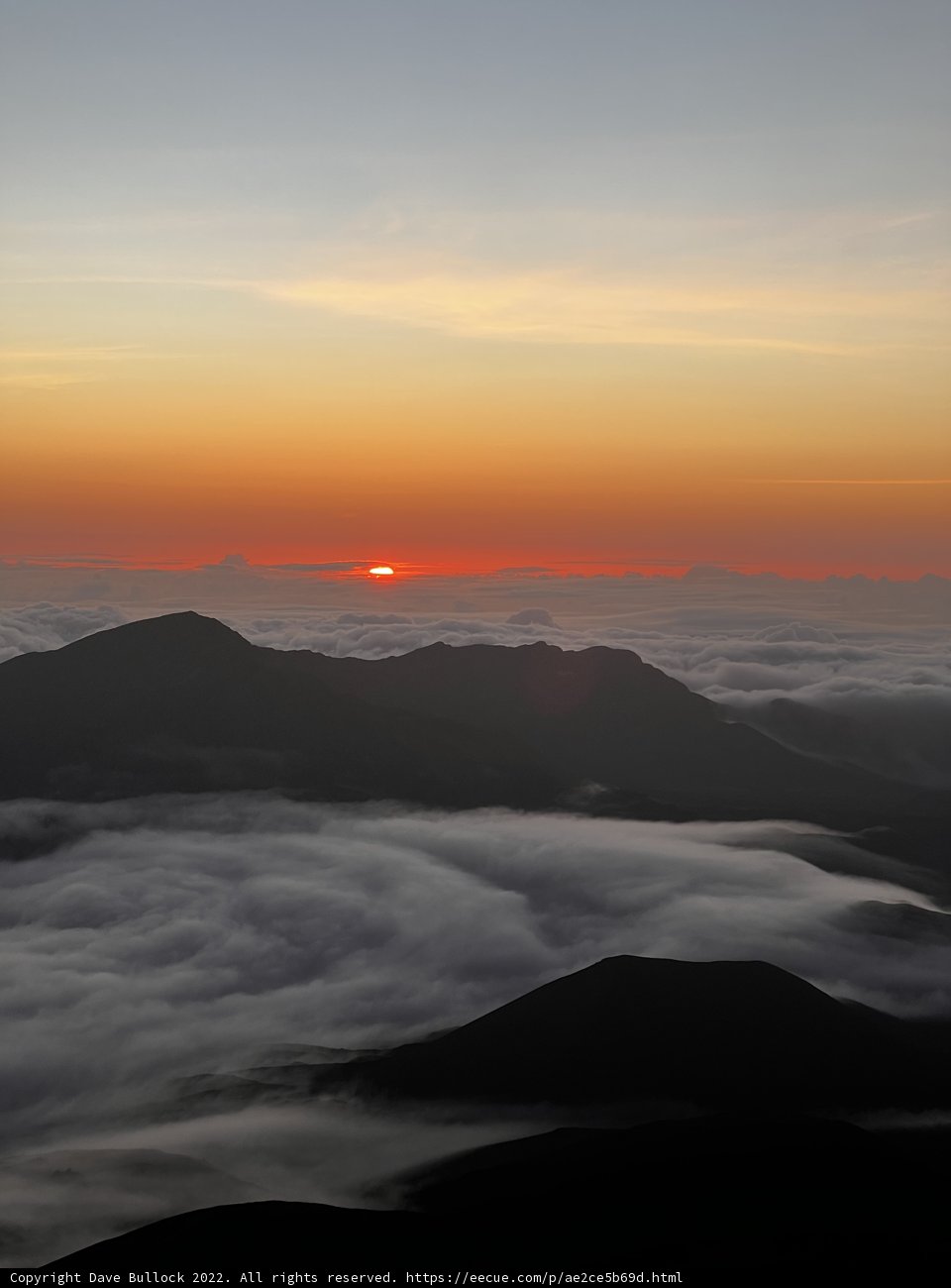 Rising Sun on Haleakalā
