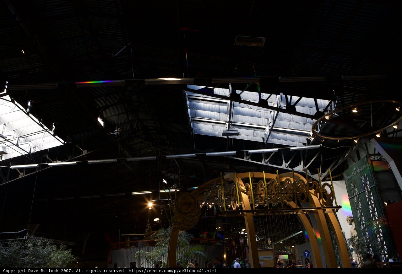 Crowd Gathering in the Exploratorium Room