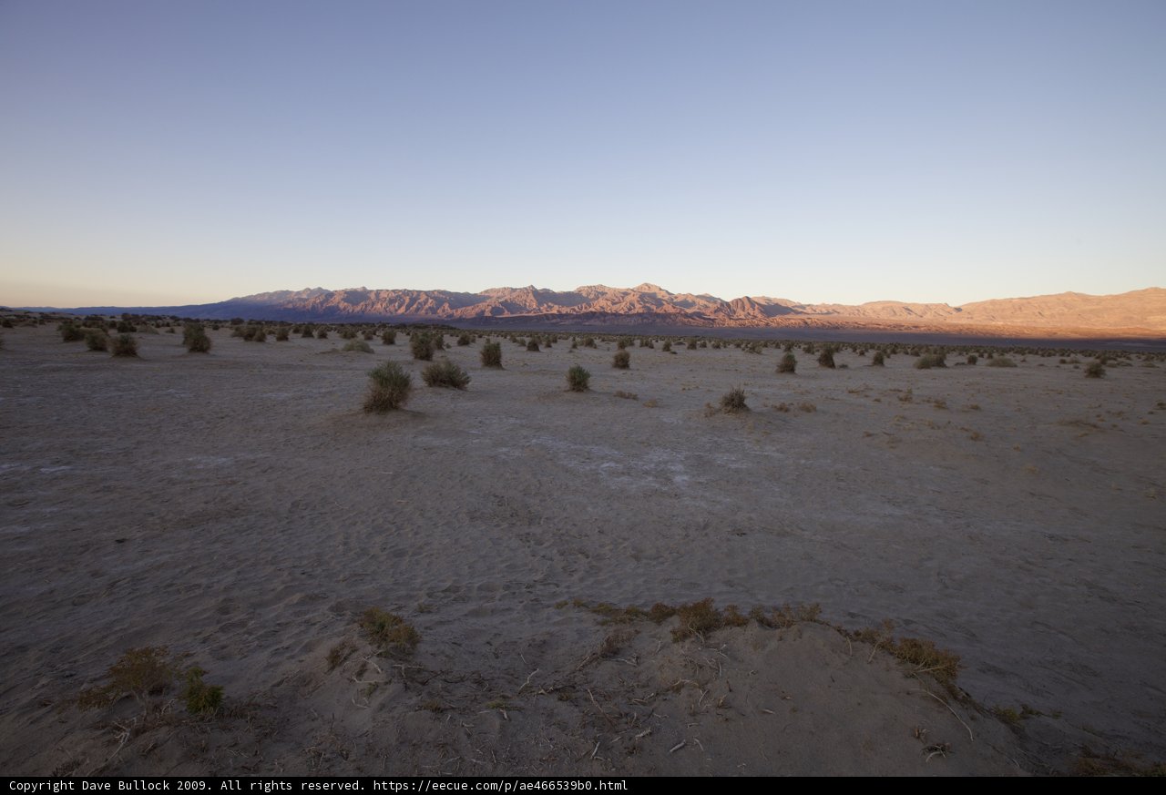 Majestic Desert Landscape with Mountains in the Horizon