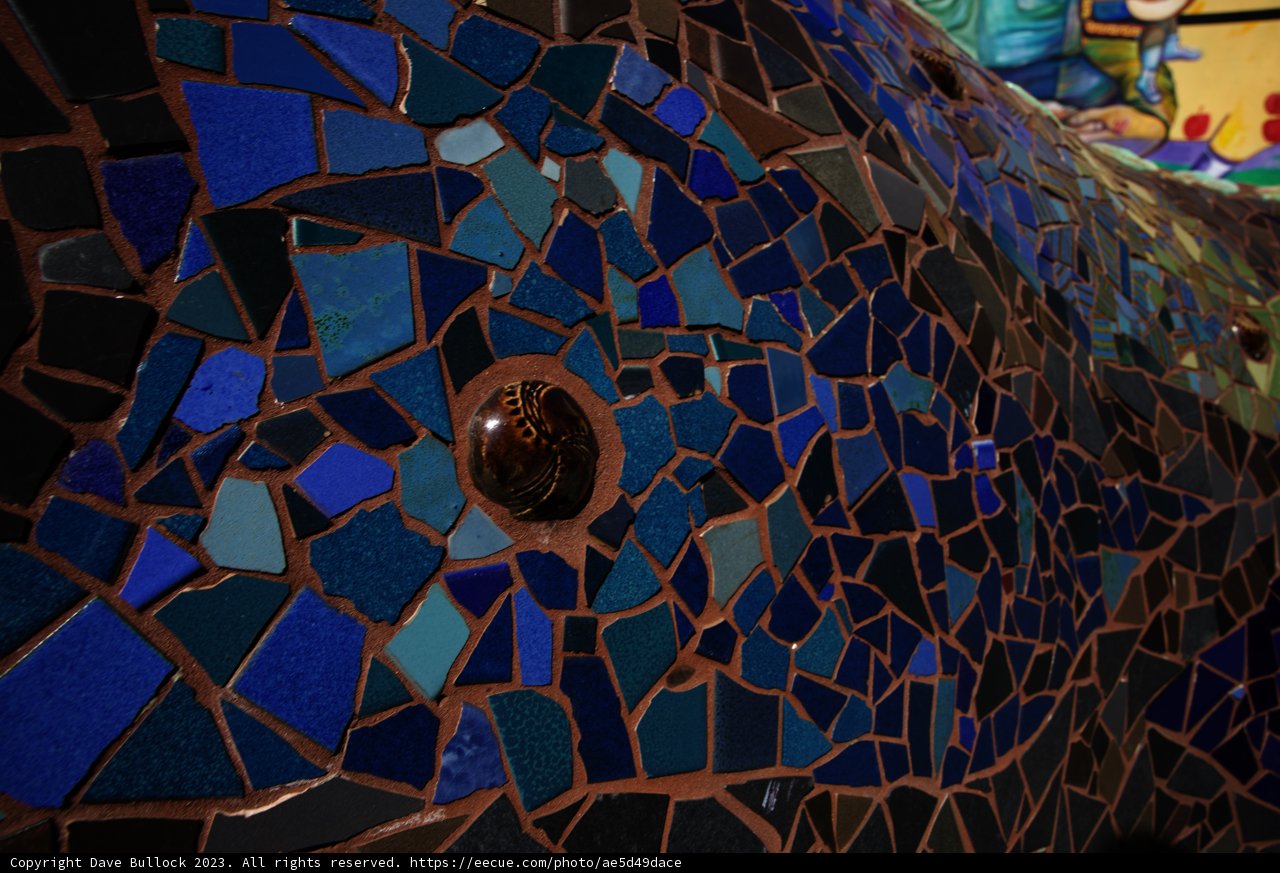 Intricate Mosaic Insect