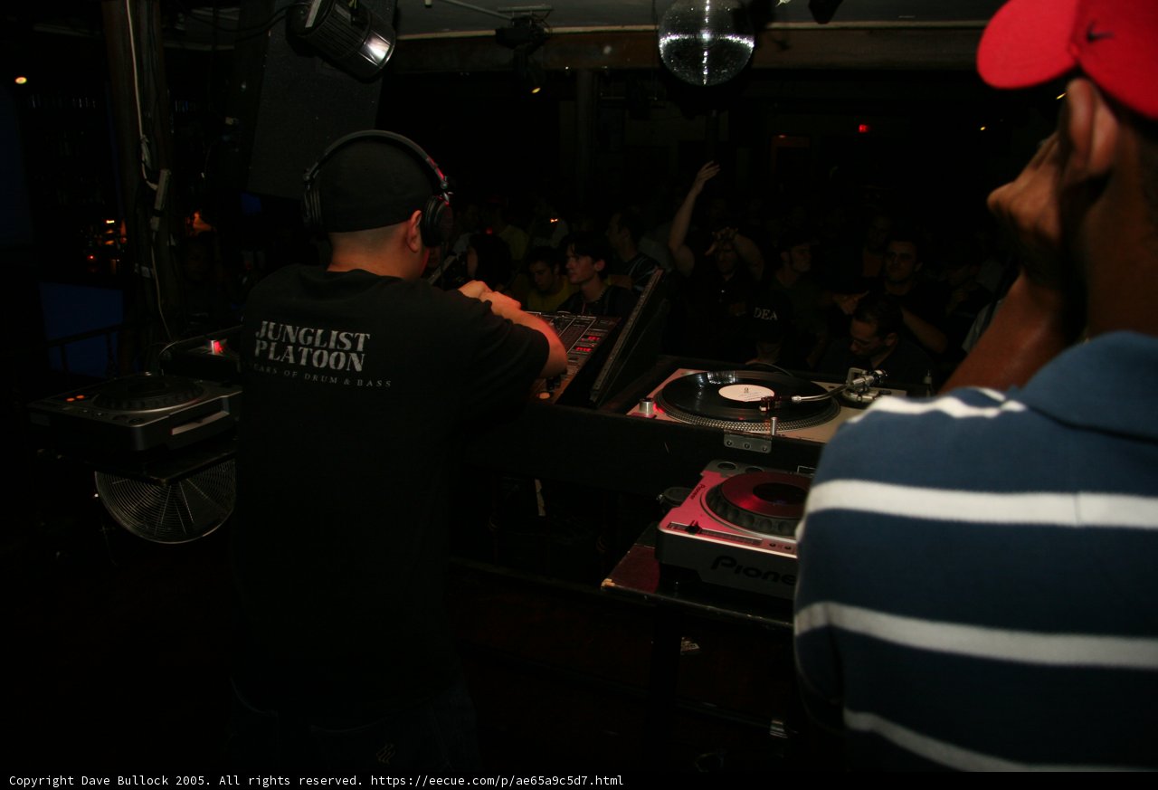 The DJ on the Nightclub Stage
