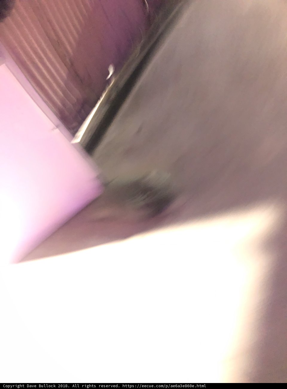 Blurred Motion on Plywood Walkway