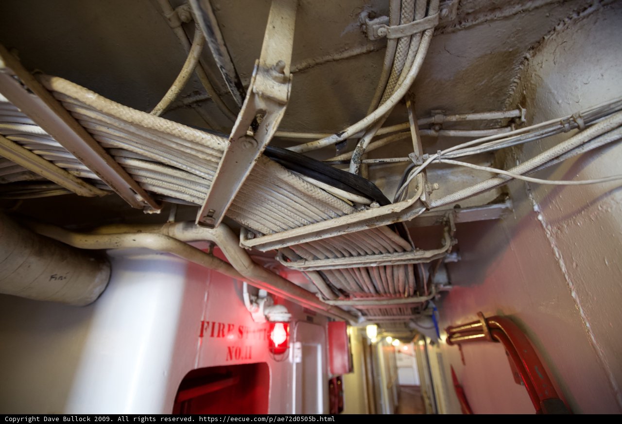 Inside the Engine Room of a Ship