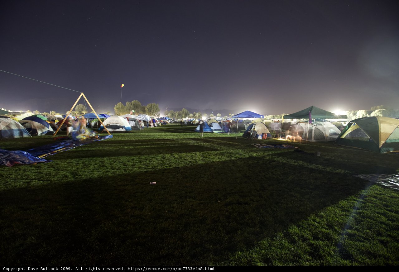 Camping beneath the stars