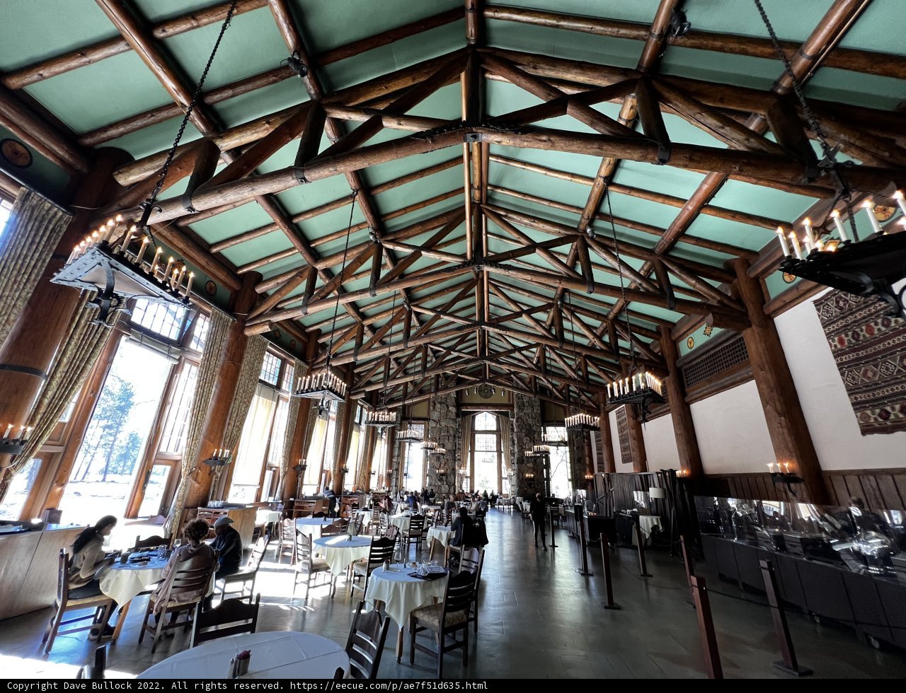 Interior of a Rustic Restaurant at Yosemite National Park