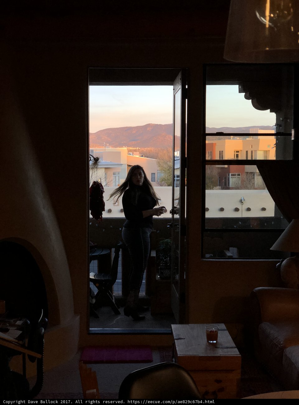 Serene Sunset View from the Living Room