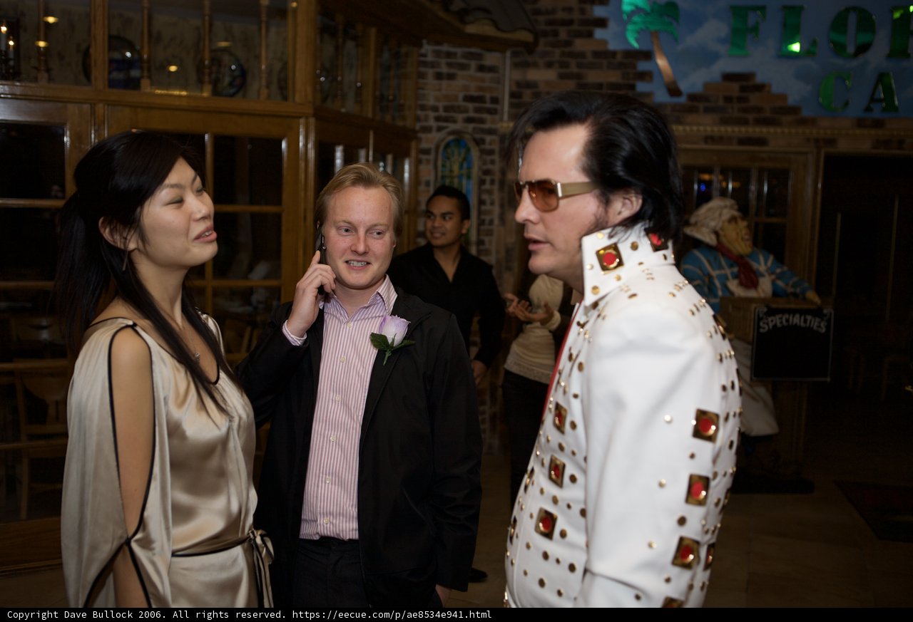 Elvis Presley Impersonator at Wakkako Wedding