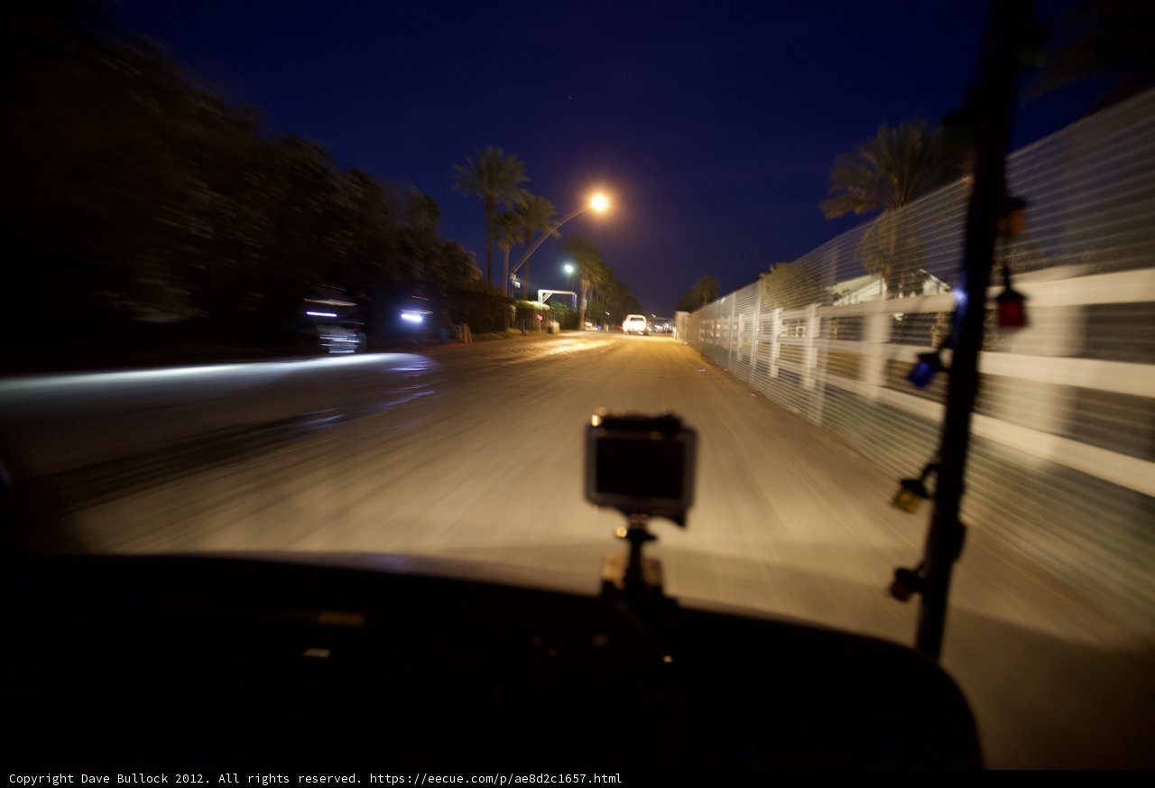 Nighttime Bus Ride through the City