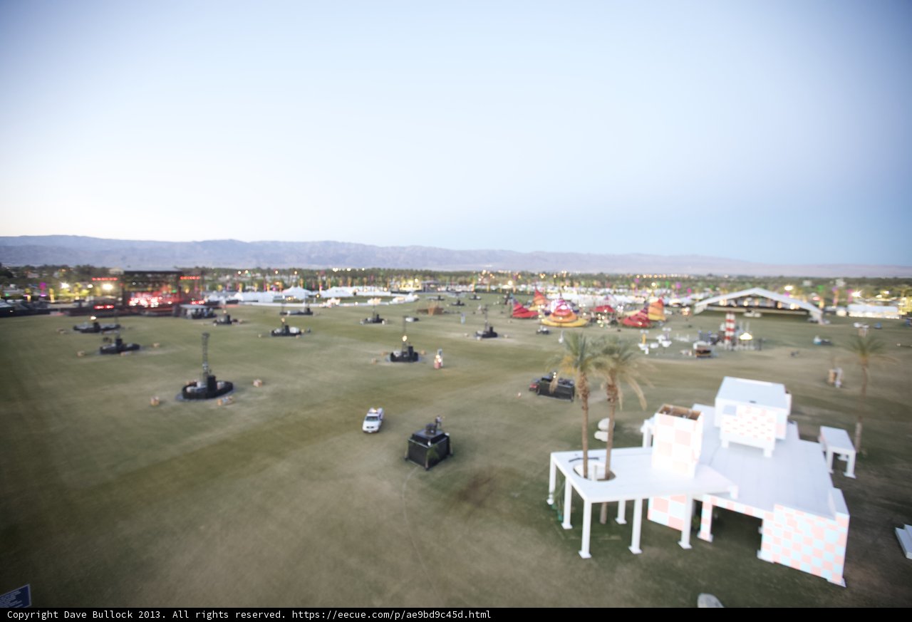 Aerial View of Coachella Grounds