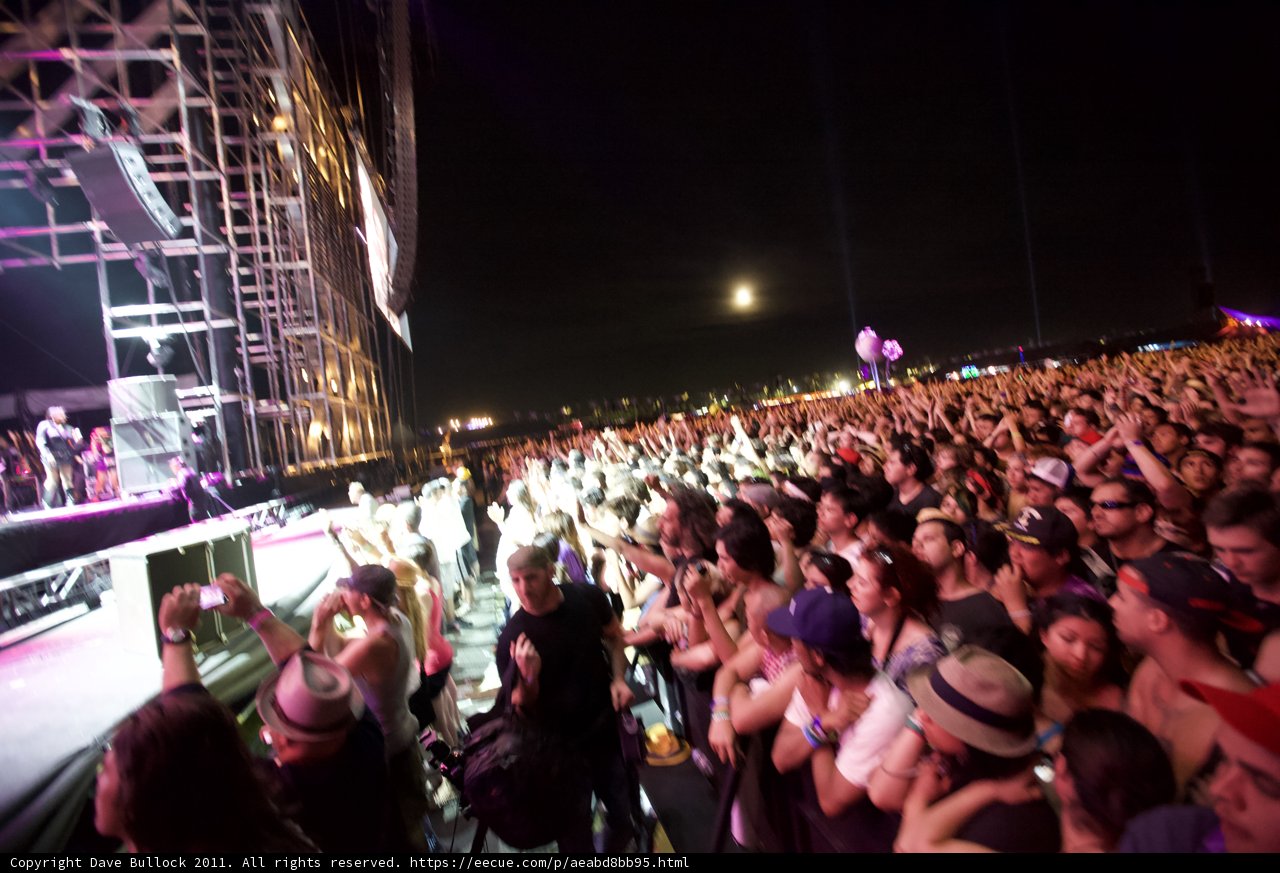 Sparkling Skies and Swarming Crowd