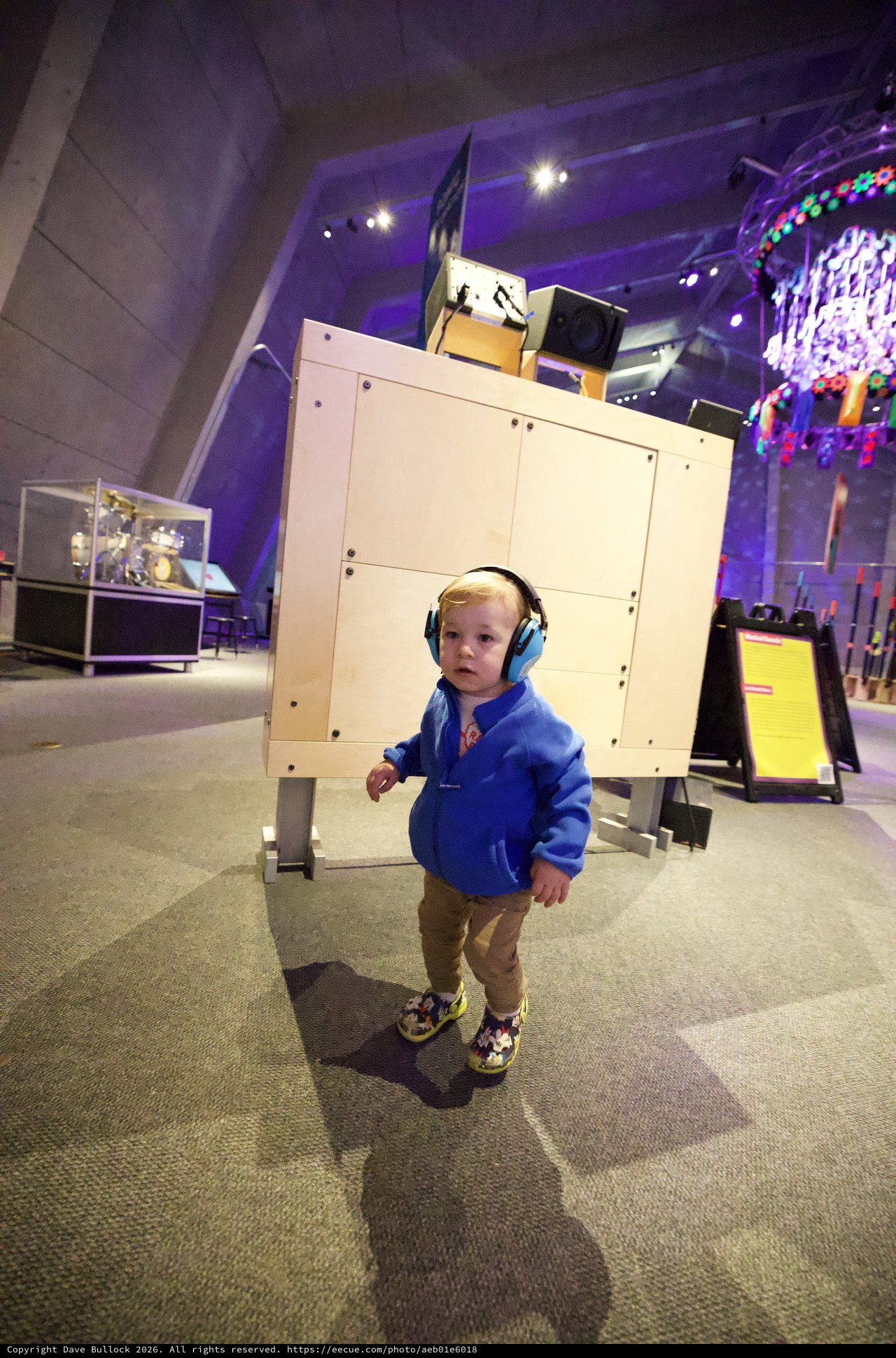 Young Child Exploring Interactive Museum Exhibit