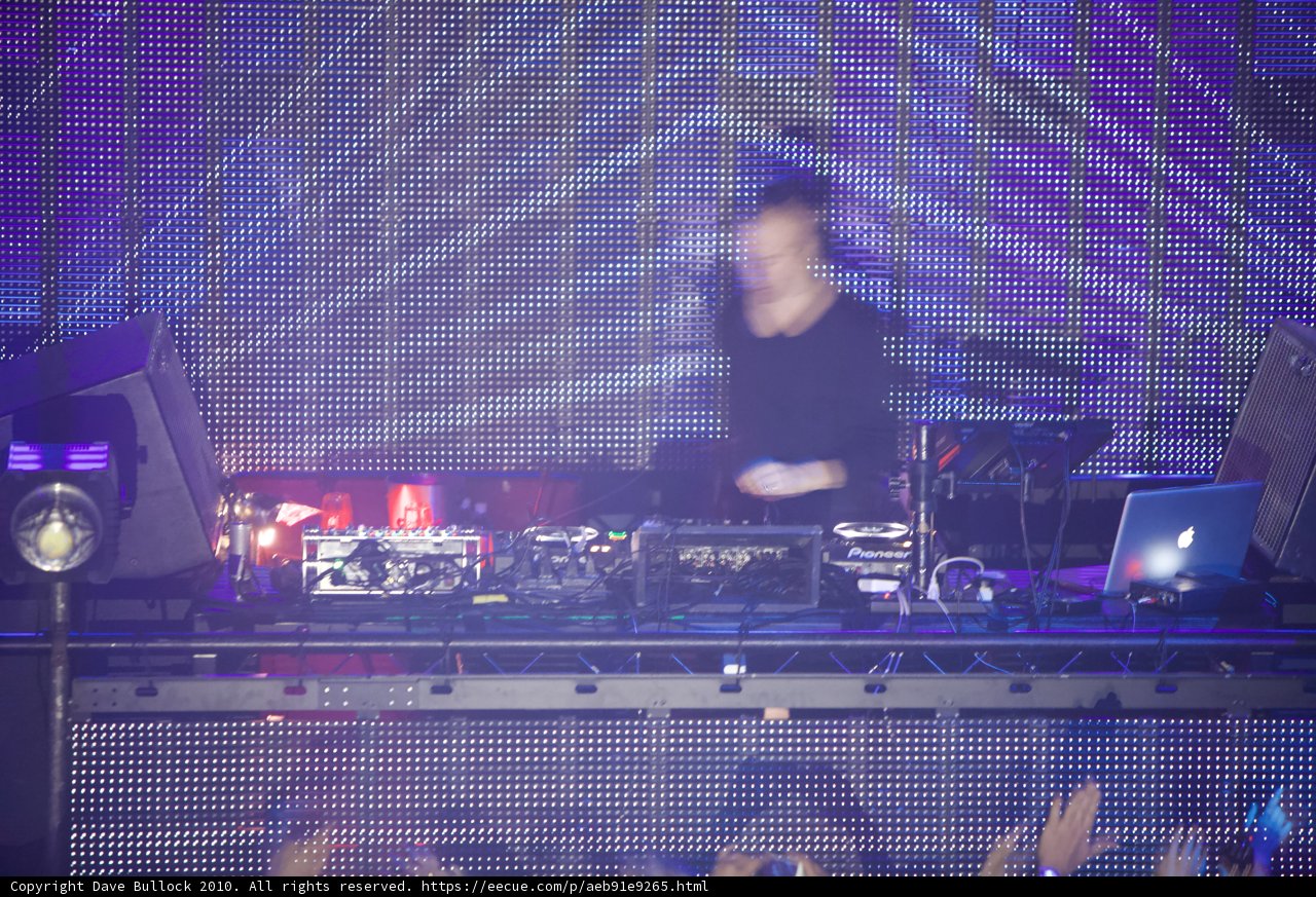 DJ Sasha Performing on Stage