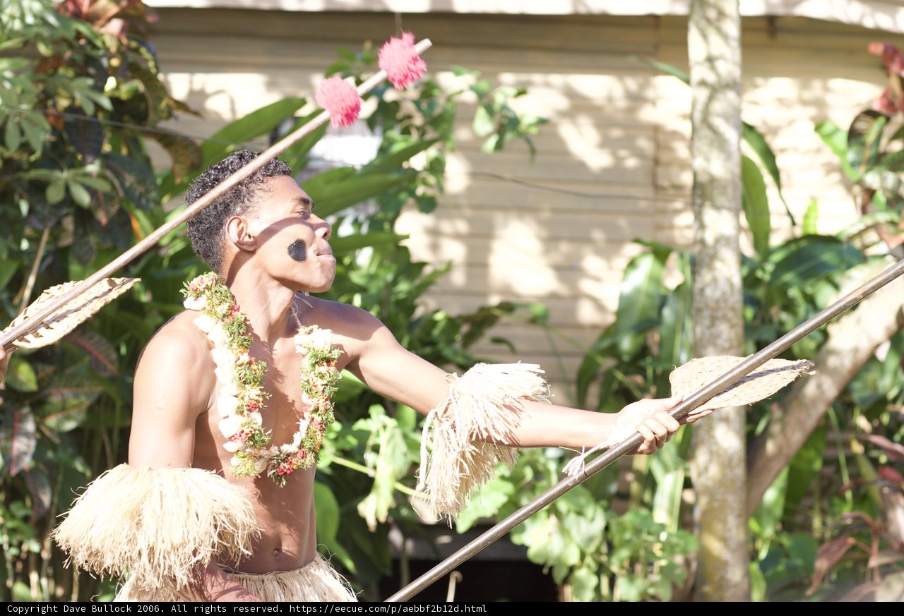 Fijian Warrior with Spear