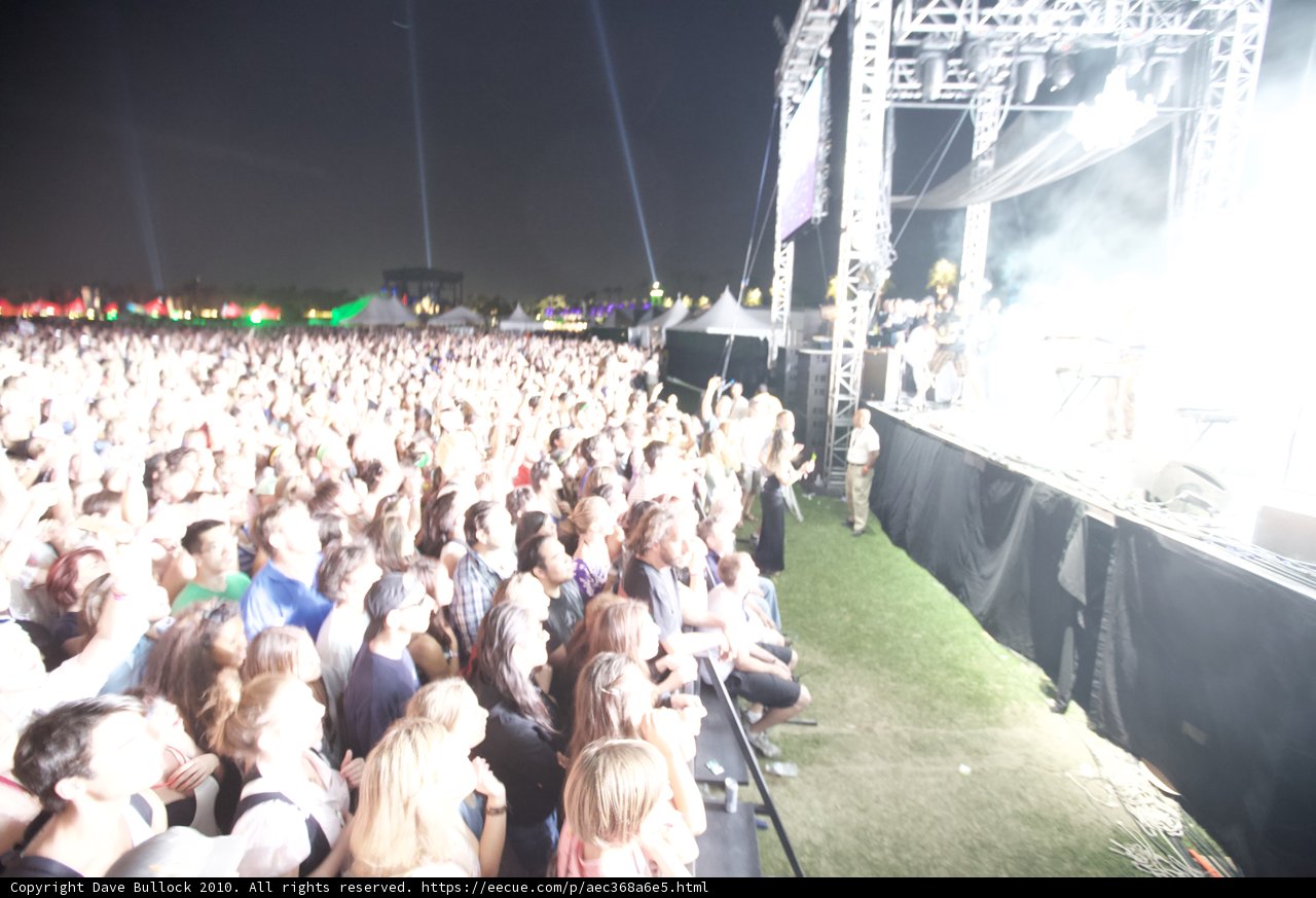 Electrifying Crowd at Cochella Friday Night