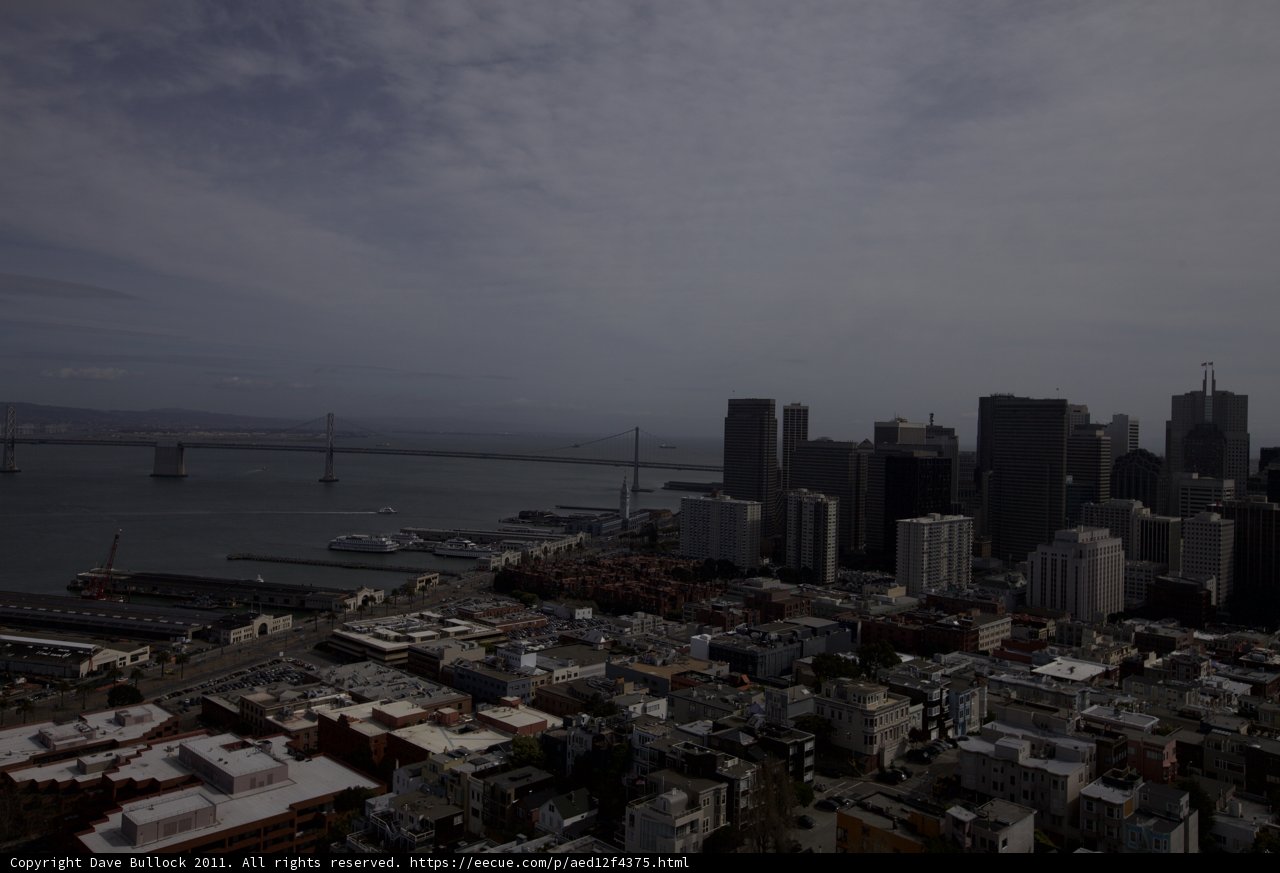 Cityscape from the Top of an Office Building