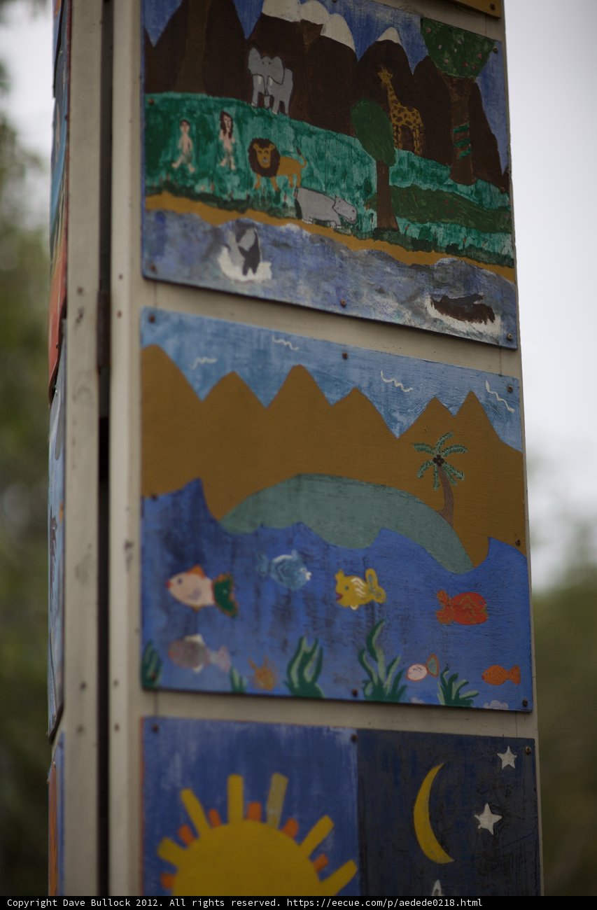 Mural on a Street Pole